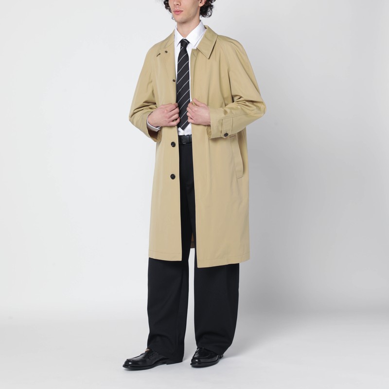 Beige cotton overcoat