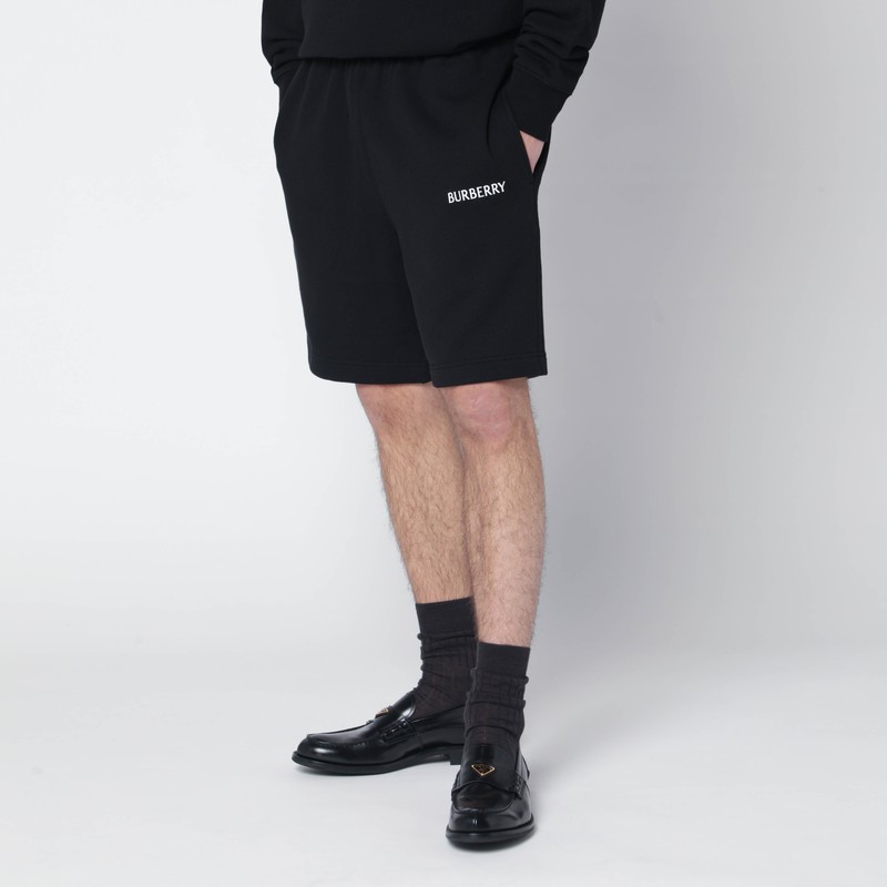 Black logo shorts