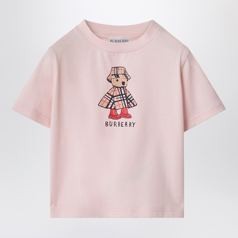 Burberry Kids Rainy Day Bear T-shirt In Pink