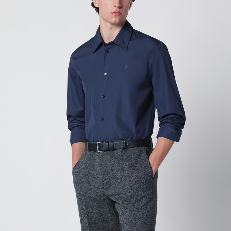 Blue cotton shirt with EKD