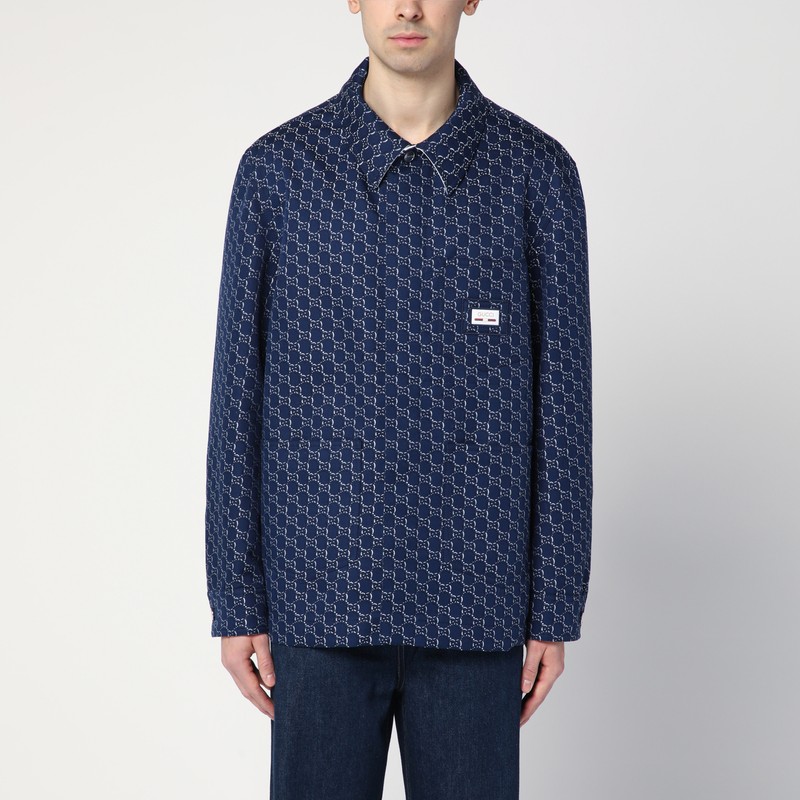 Blue/white jacket with GG Shadow