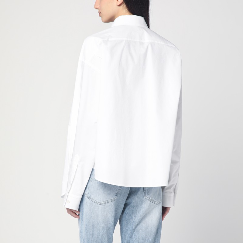 Balenciaga Poplin Shirt In White