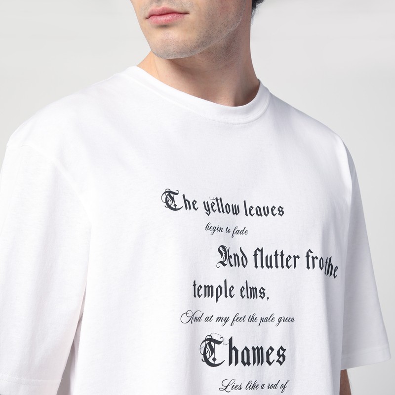 Alexander Mcqueen Text-print T-shirt Clothing In White
