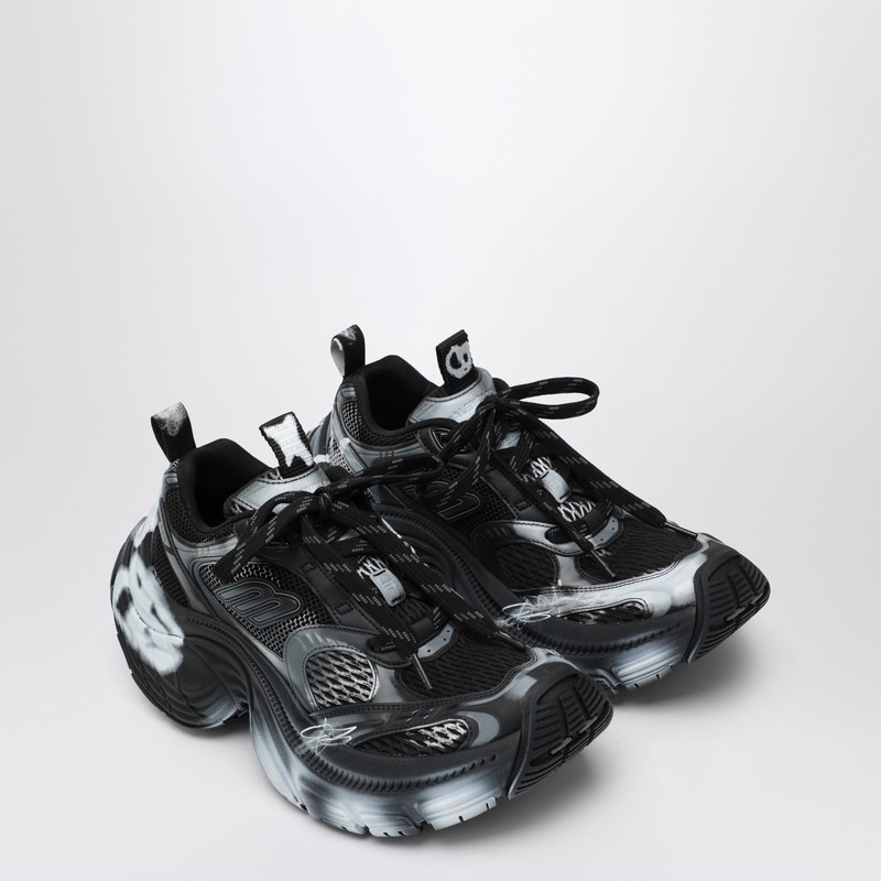 Balenciaga 6xl Spray-effect Sneakers In Black