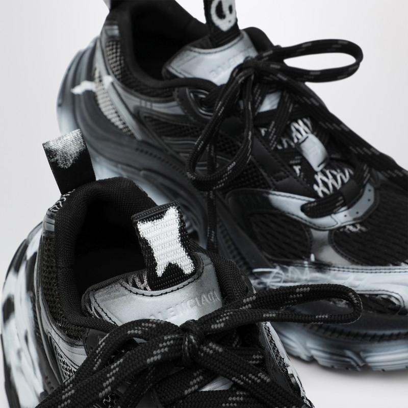 Balenciaga 6xl Spray-effect Sneakers In Black