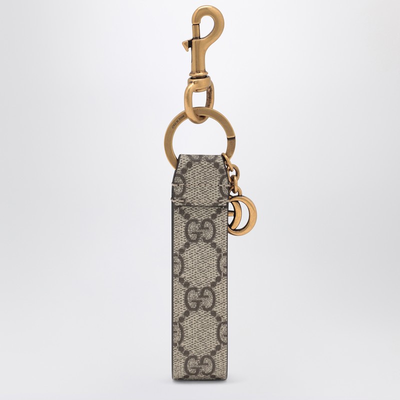 Gucci Ophidia Keychain In Gg Supreme Fabric