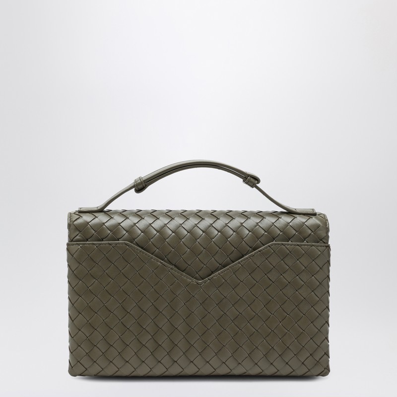 Bottega Veneta Women Knot Lock Cypress Coloured Bag In Green