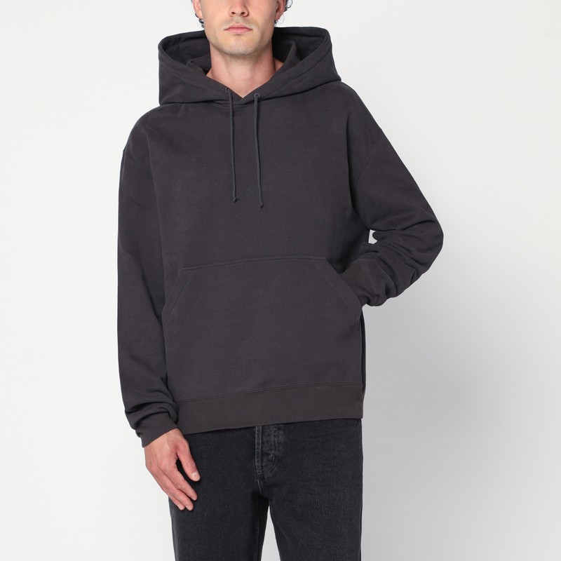 Gray hoodie with logo