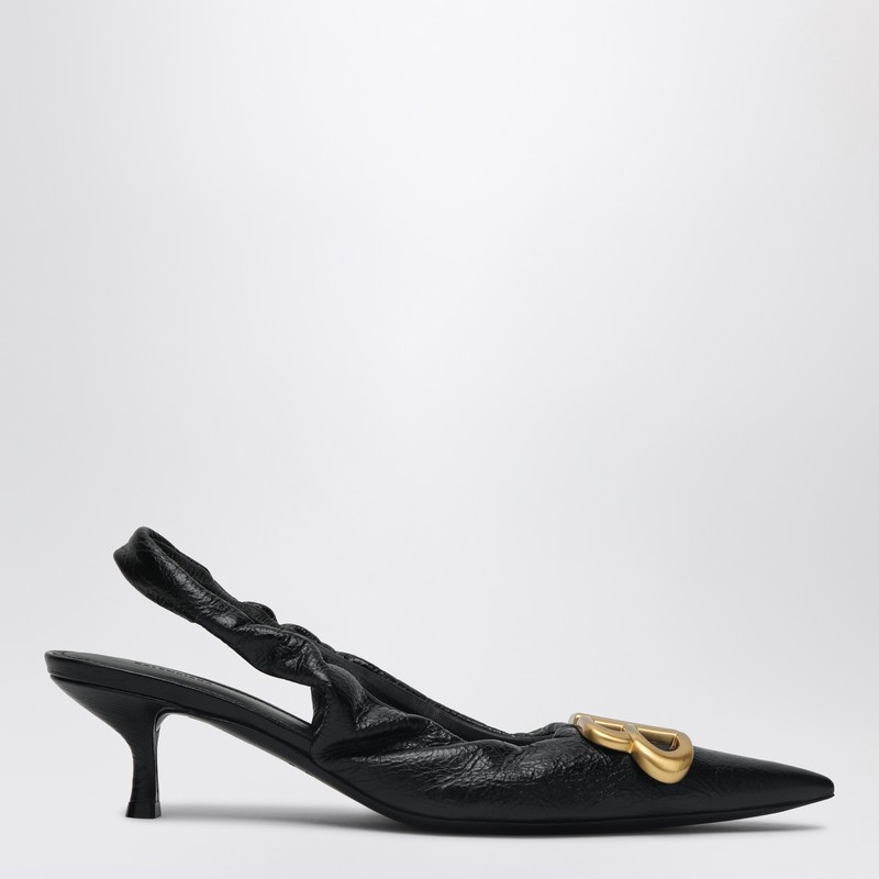 Balenciaga Monaco 50mm Slingback Pumps In Black