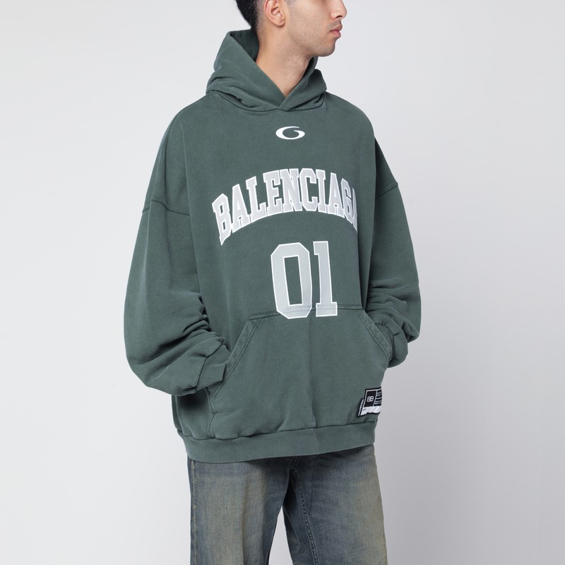 Dark green Basketball hooded sweatshirt