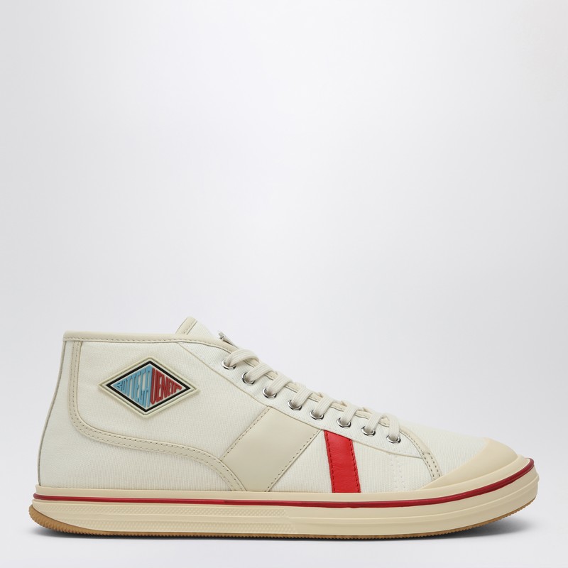 Bottega Veneta Men's Eliot Mid-top Sneakers In Neutral