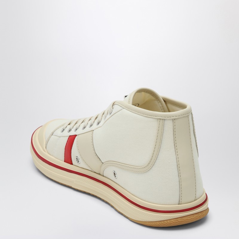 Bottega Veneta Men's Eliot Mid-top Sneakers In Neutral