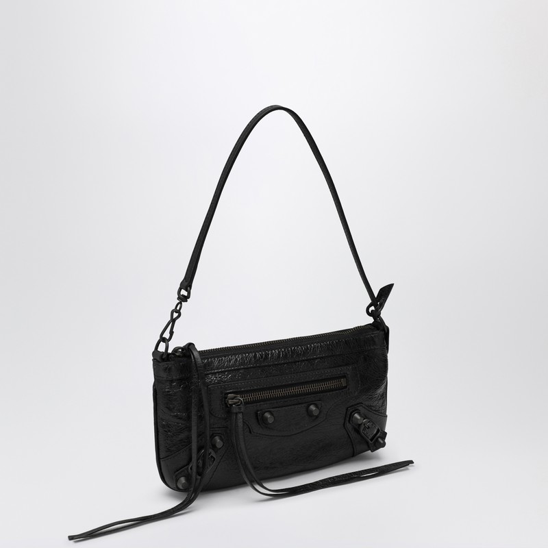 Balenciaga Black Le City Shoulder Pouch In Black