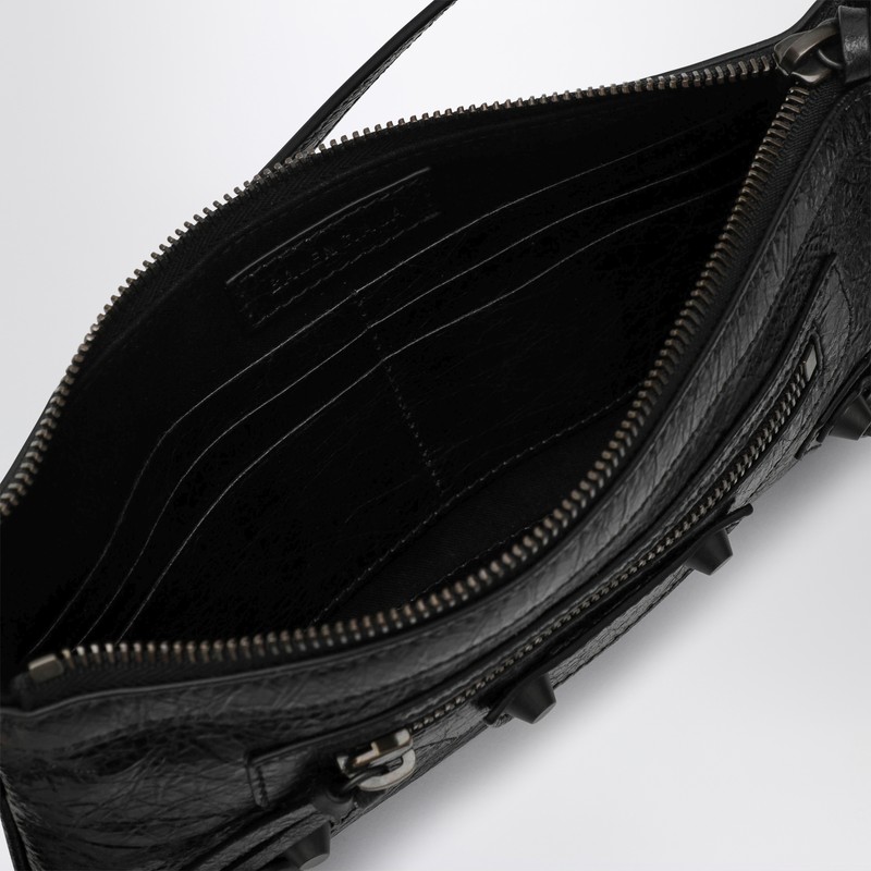 Balenciaga Black Le City Shoulder Pouch In Black