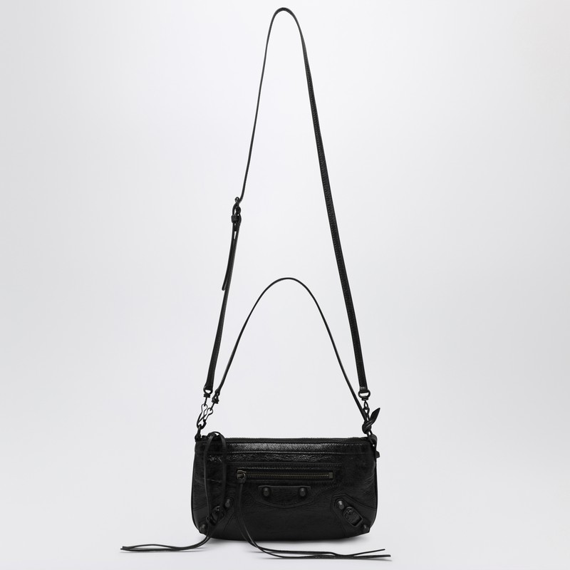 Balenciaga Black Le City Shoulder Pouch In Black