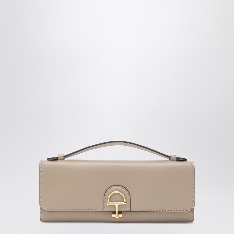 Clutch Gucci 73 in dove leather