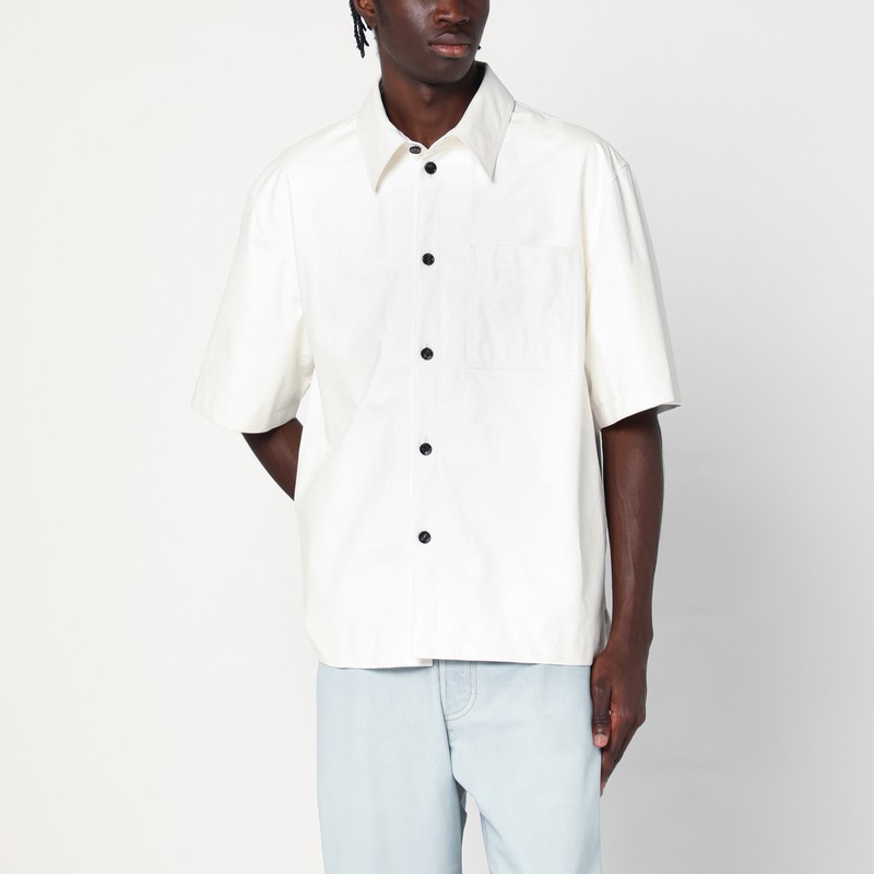 White leather shirt - Bottega Veneta - Modalova