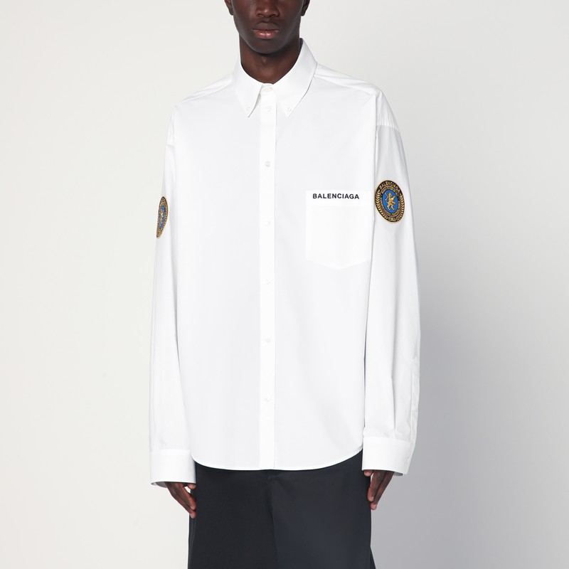 White Uniform Merch button-down shirt