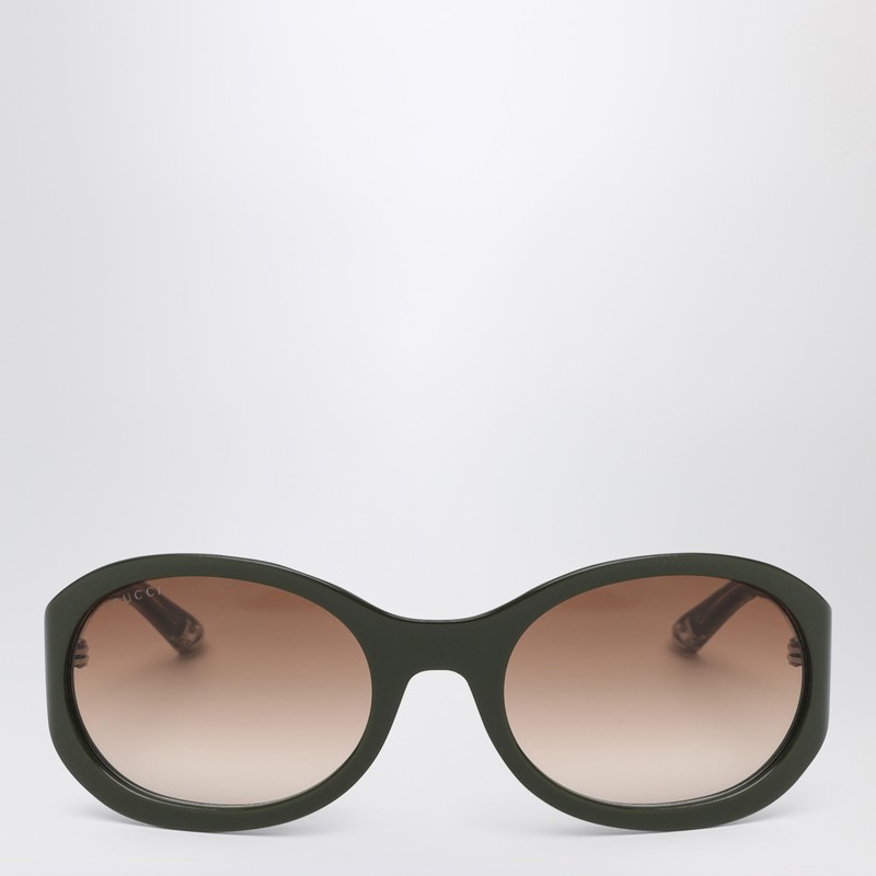 Green round sunglasses