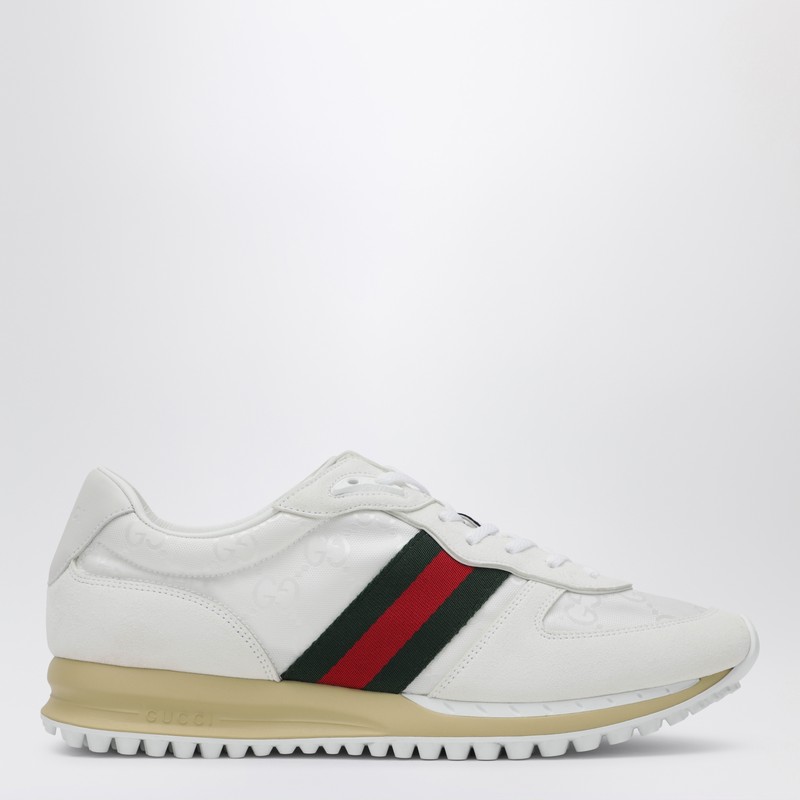 Sneaker Re-Motion in white GG fabric