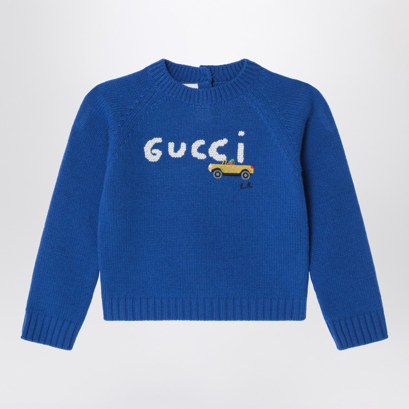 Light blue wool sweater