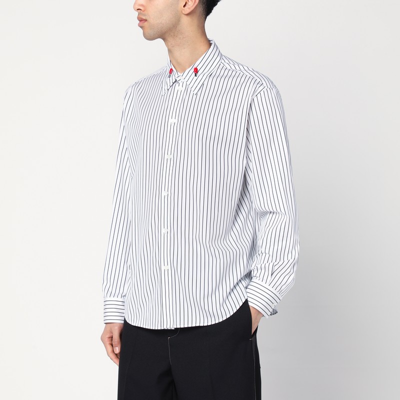 Shirt with black stripes in cotton - Bottega Veneta - Modalova