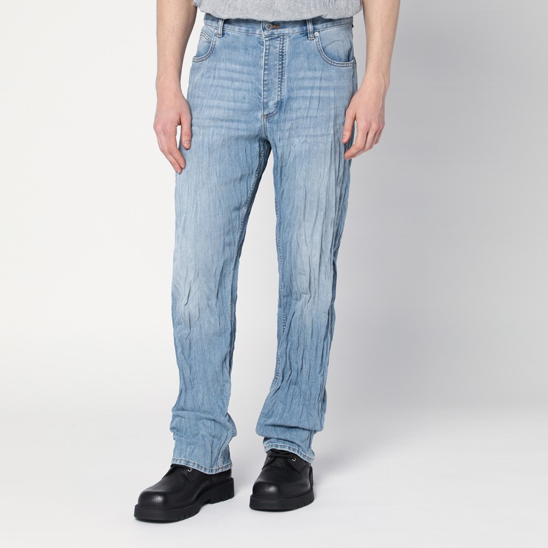 Light jeans with crinkled faded effect - Bottega Veneta - Modalova