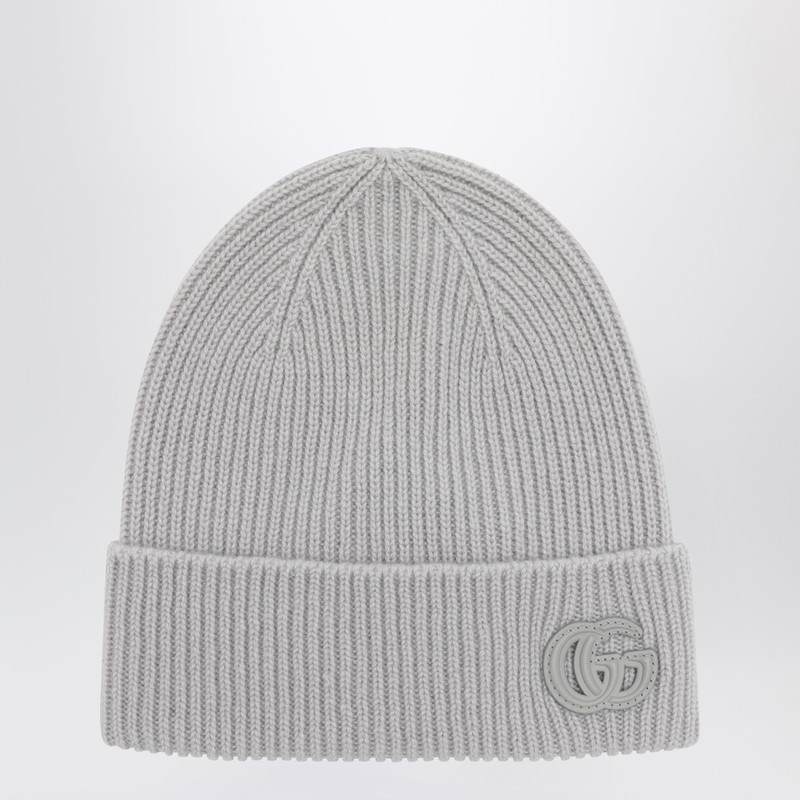 Grey cashmere beanie