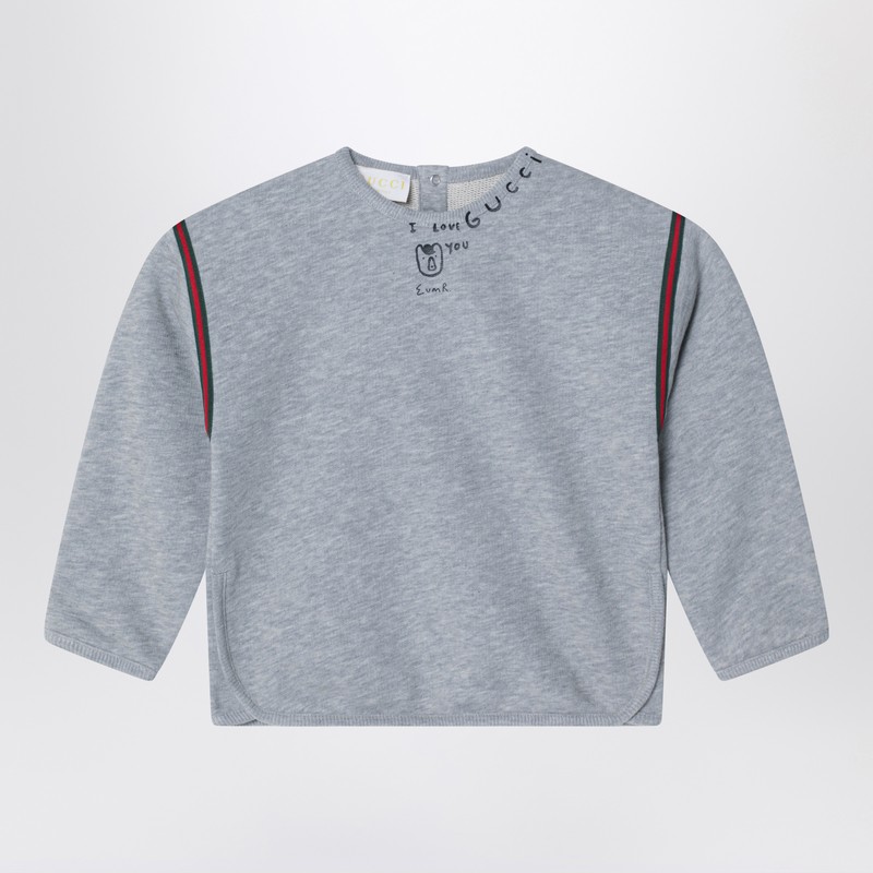 Light grey cotton sweatshirt