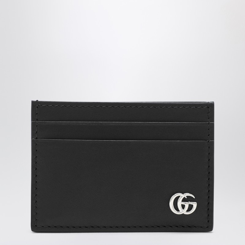 Card holder with money clip GG Marmont black