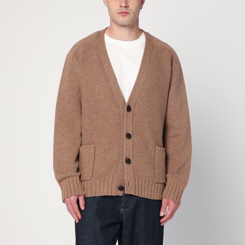 Camel wool cardigan
