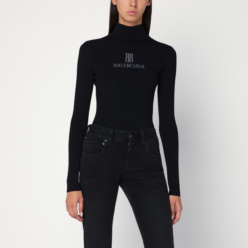 Black Nano BB turtleneck - Balenciaga - Modalova