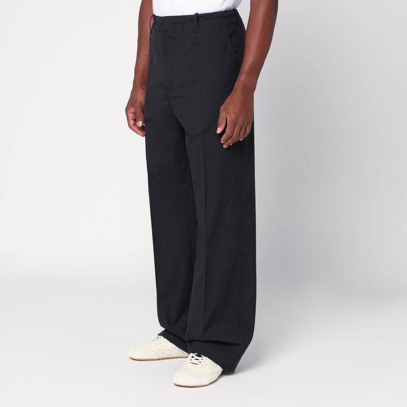 Bottega Veneta Trousers Black In Wool In Black