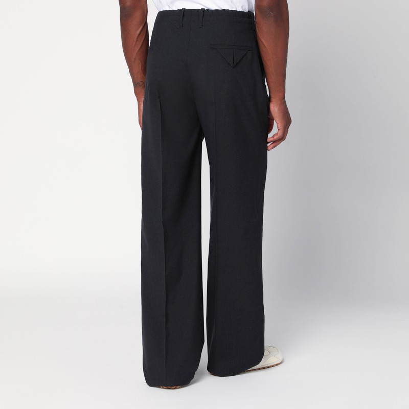 Bottega Veneta Trousers Black In Wool In Black