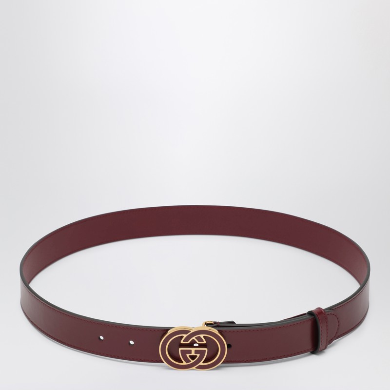 Rosso Ancora GG interlocking buckle belt
