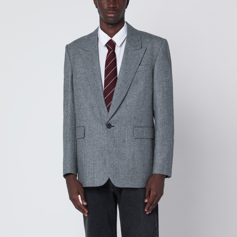 Gray jacket in Prince of Wales check