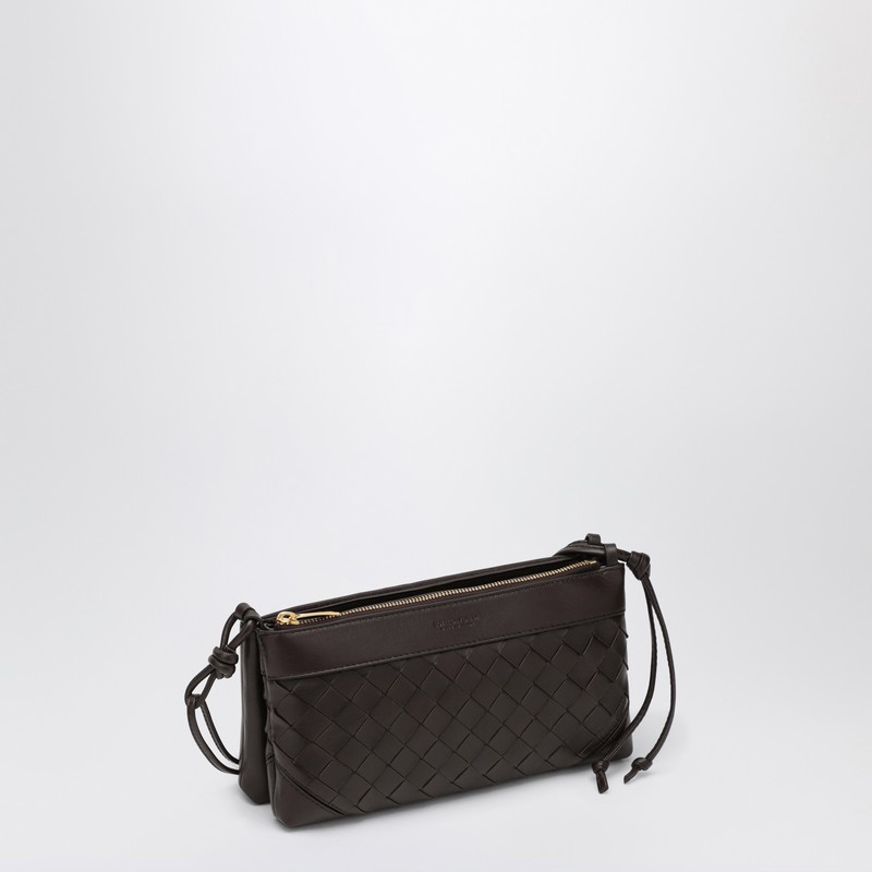 Bottega Veneta Women Double Patch Fondant Leather And Intrecciato Bag In Brown