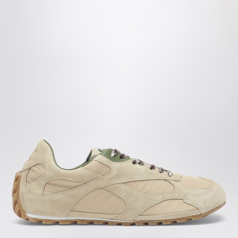 Orbit Flash Tufo/Matcha sneakers in suede and nylon