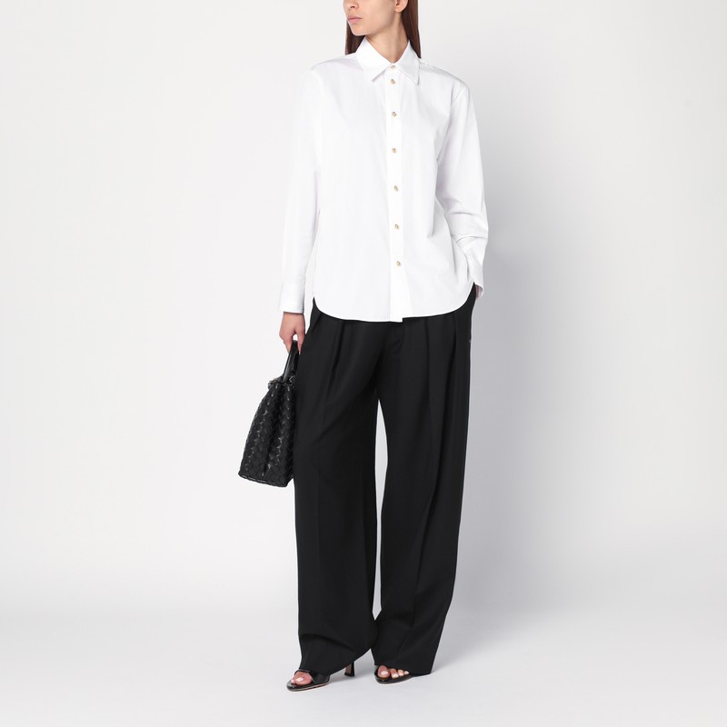 Bottega Veneta White Shirt With Knot Buttons In White