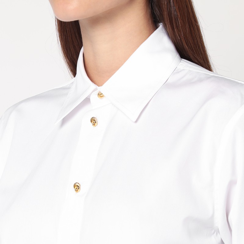 Bottega Veneta White Shirt With Knot Buttons In White