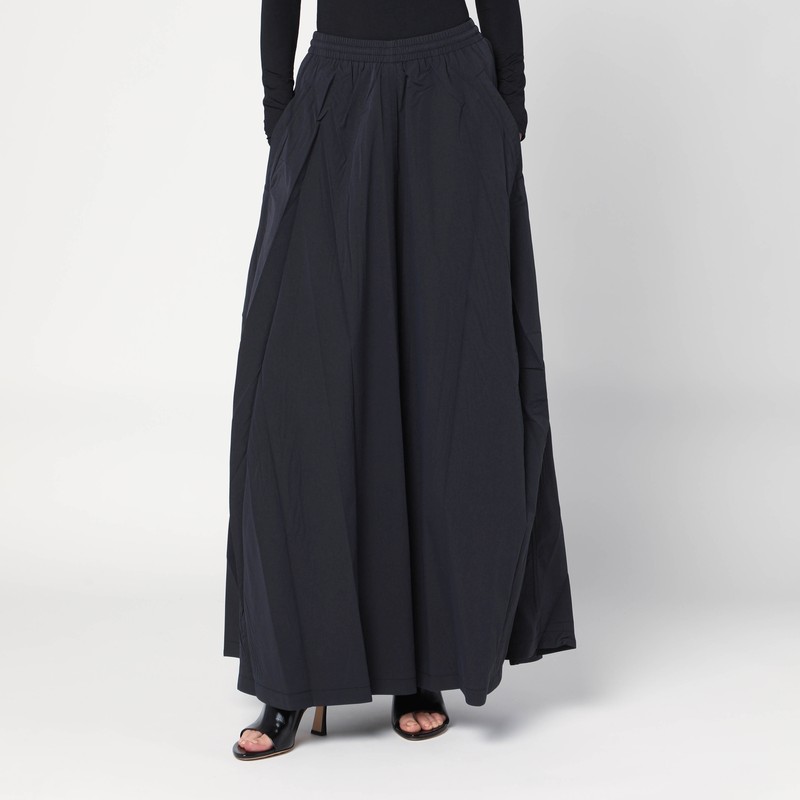 Black washed cotton maxi skirt - Balenciaga - Modalova