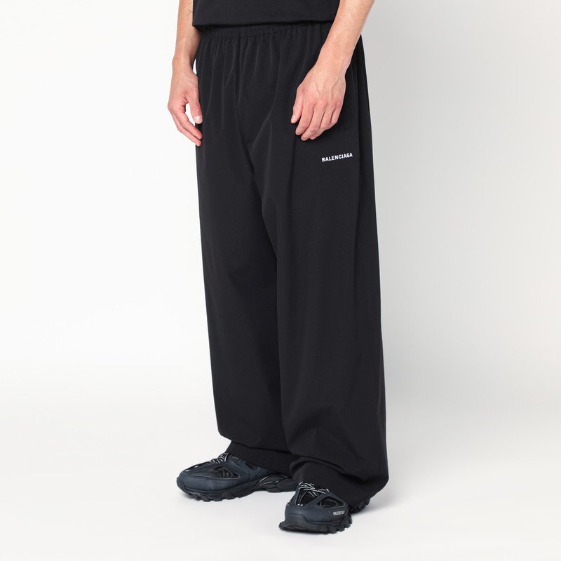 Balenciaga Pantalone Jogging Baggy/loose Black In Black