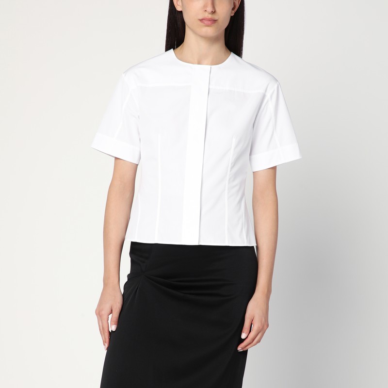 Weiße Korsettbluse aus Popeline - Alexander McQueen - Modalova