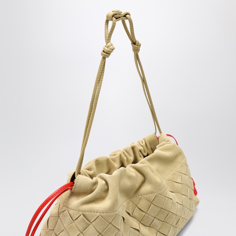 Bottega Veneta Tapioca Night Dustbag In Woven Suede In Beige