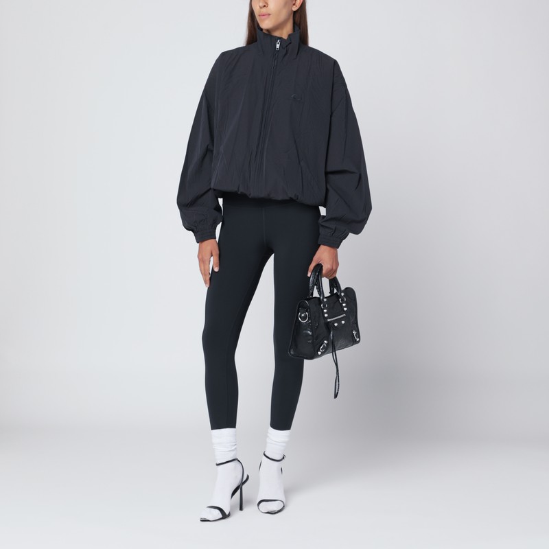 Balenciaga Lightweight Black Icon Jacket In Black