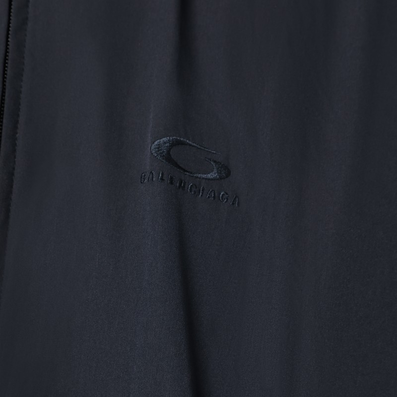 Balenciaga Lightweight Black Icon Jacket In Black