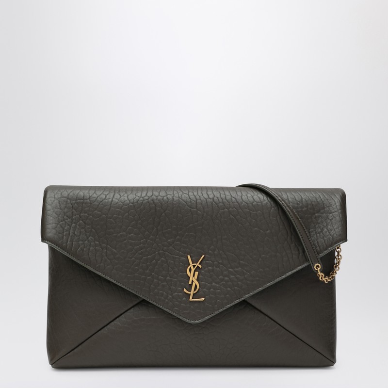 XXL moss green Envelope Cassandre clutch