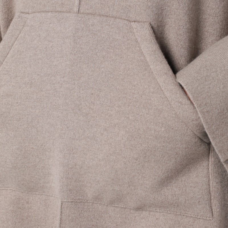 Bottega Veneta Beige Cashmere-blend Hooded Cape In Sand