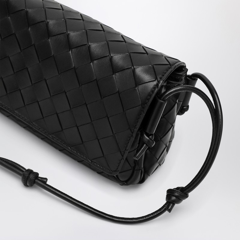 Bottega Veneta Notturno Bag In Black Intrecciato In Black