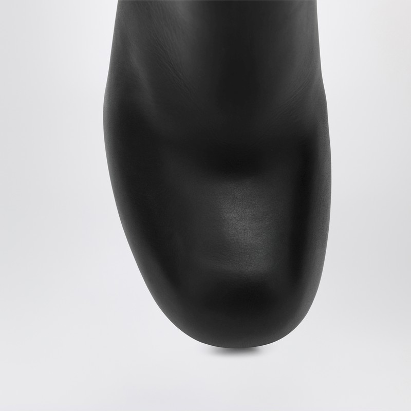 Balenciaga 80mm Fargo Leather Ankle Boots In Black